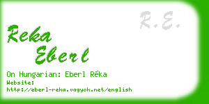 reka eberl business card